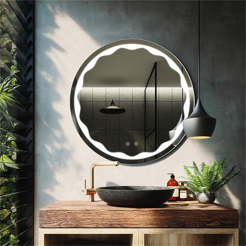 Specchio da bagno economico a parete per specchio da trucco a LED per hotel